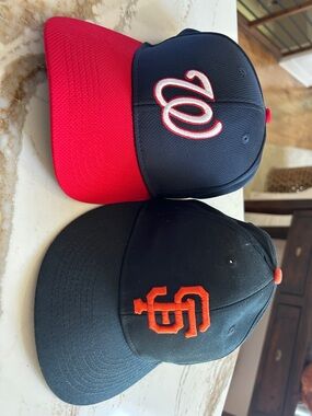 Set of boys baseball hats